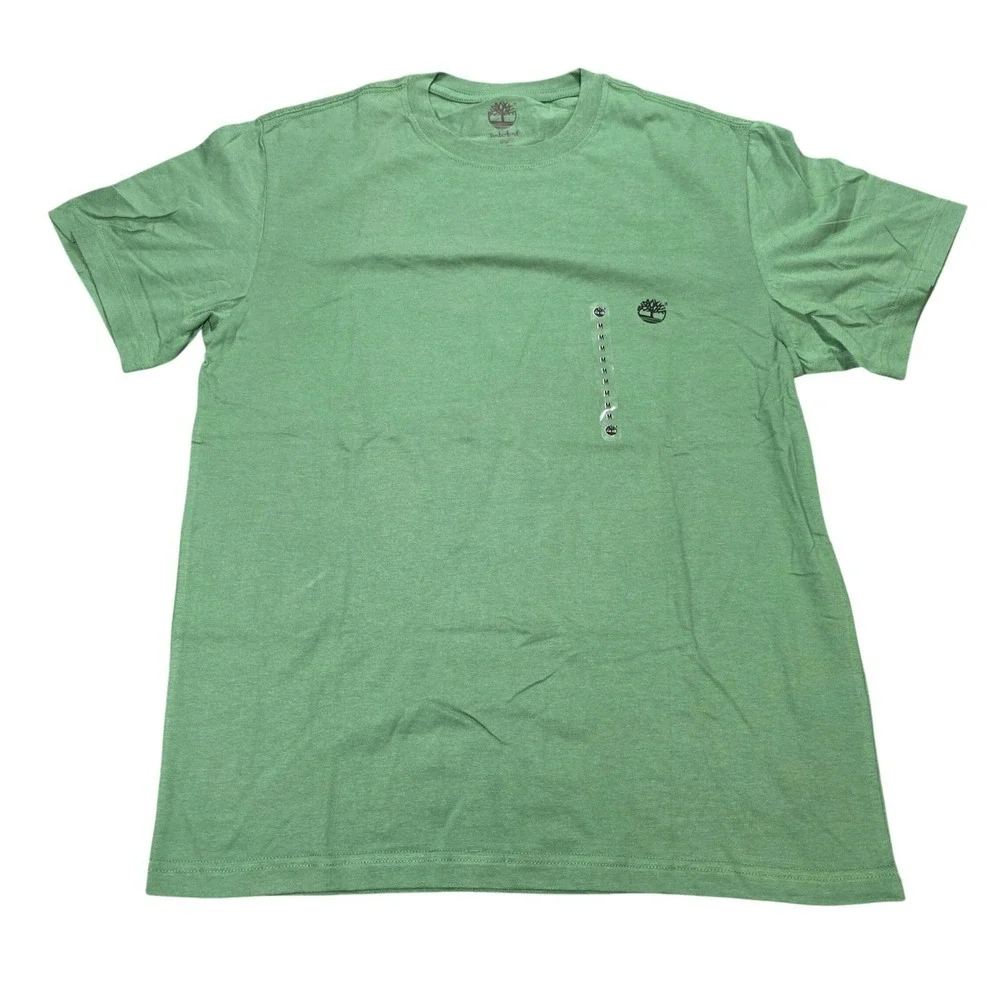 Timberland Graphic T Shirt Men's Size M Green Rugged and Durable Outdoors NWT